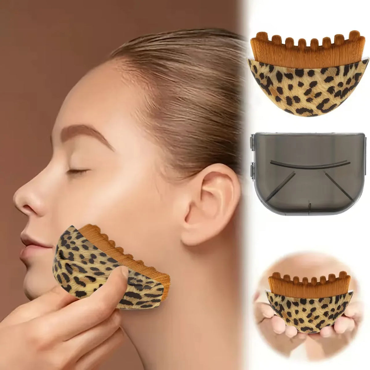 Facial Massage Brush Plastic Hand-Operated Lymphatic Contour Brush