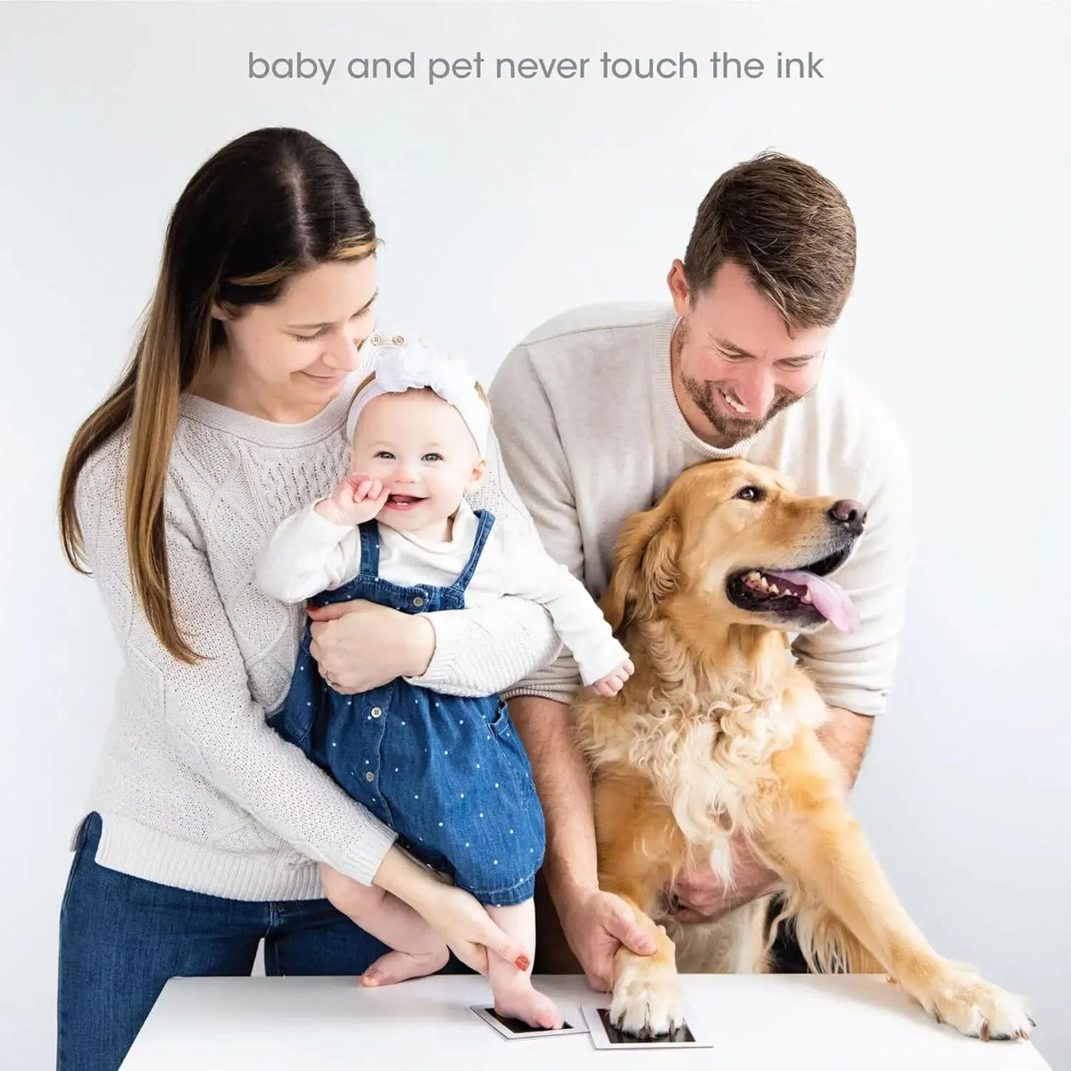 Paw Print Clean Touch Ink Pad Keepsake Kit close-up view