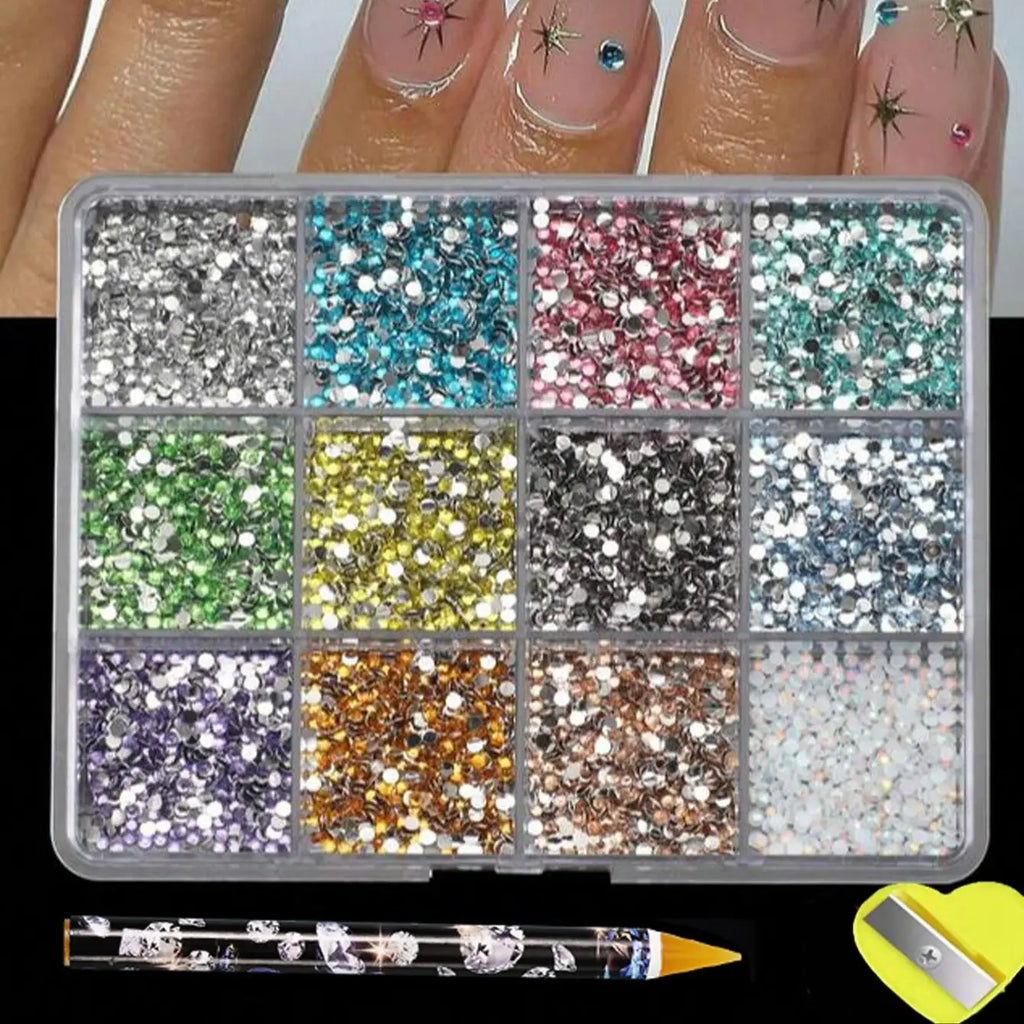 2mm Resin Nail Art Rhinestones For DIY Nails & Phone Case