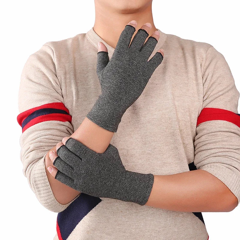 Compression Knit Gloves Cotton Wrist Support Hand Brace detail view