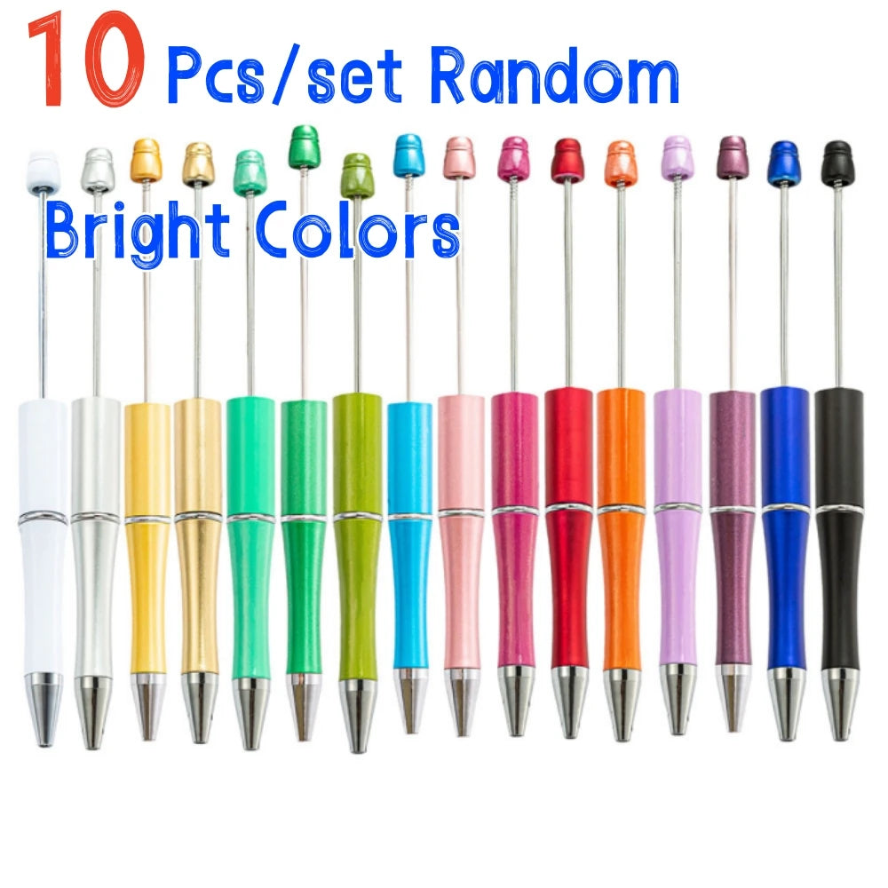 10 Pcs Mixed Beaded Ballpoint Pen Set