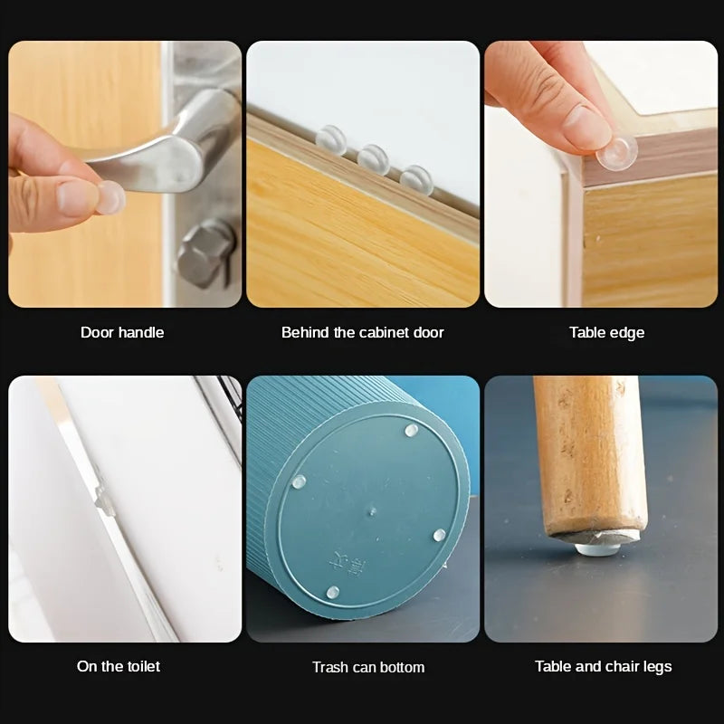 100Pcs Soft Silicone Rubber Anti Slip Bumpers Feet Pads Damper Buffer Cabinet Bumpers Si detail view