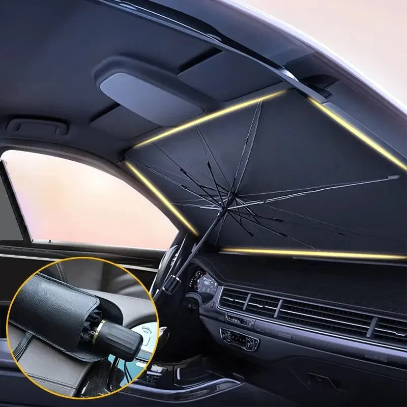 Car Windshield Sun Shade Umbrella Folding Front Parasol