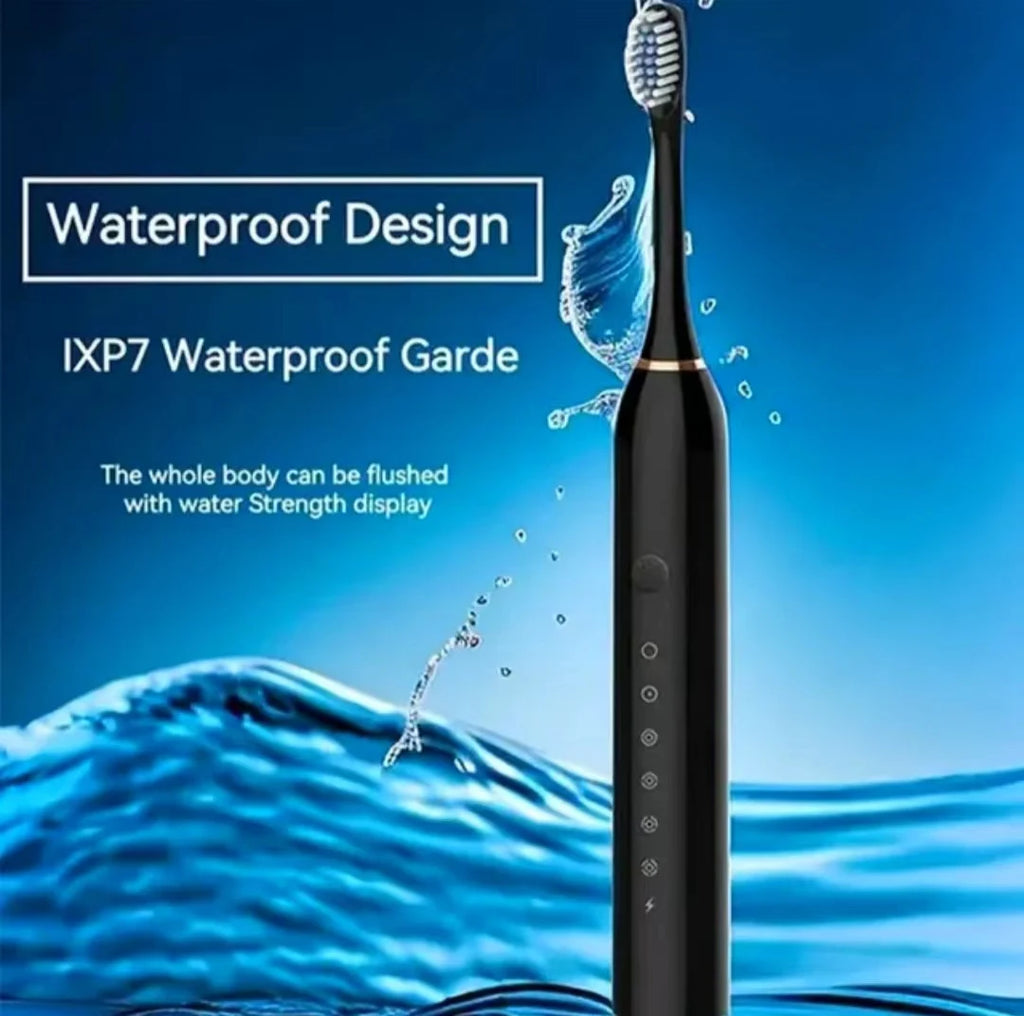 Sonic Electric Toothbrush USB Rechargeable Soft Bristle Brush close-up view