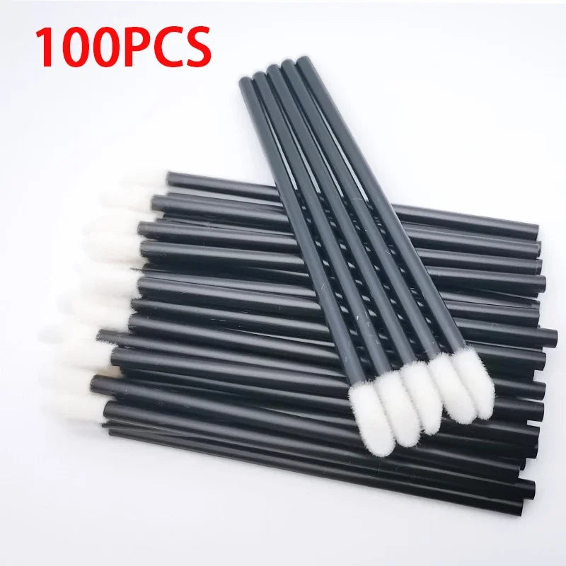 100PCS Sponge Lip Makeup Brush Set For Woman Cosmetic Colourful Make Up Tools