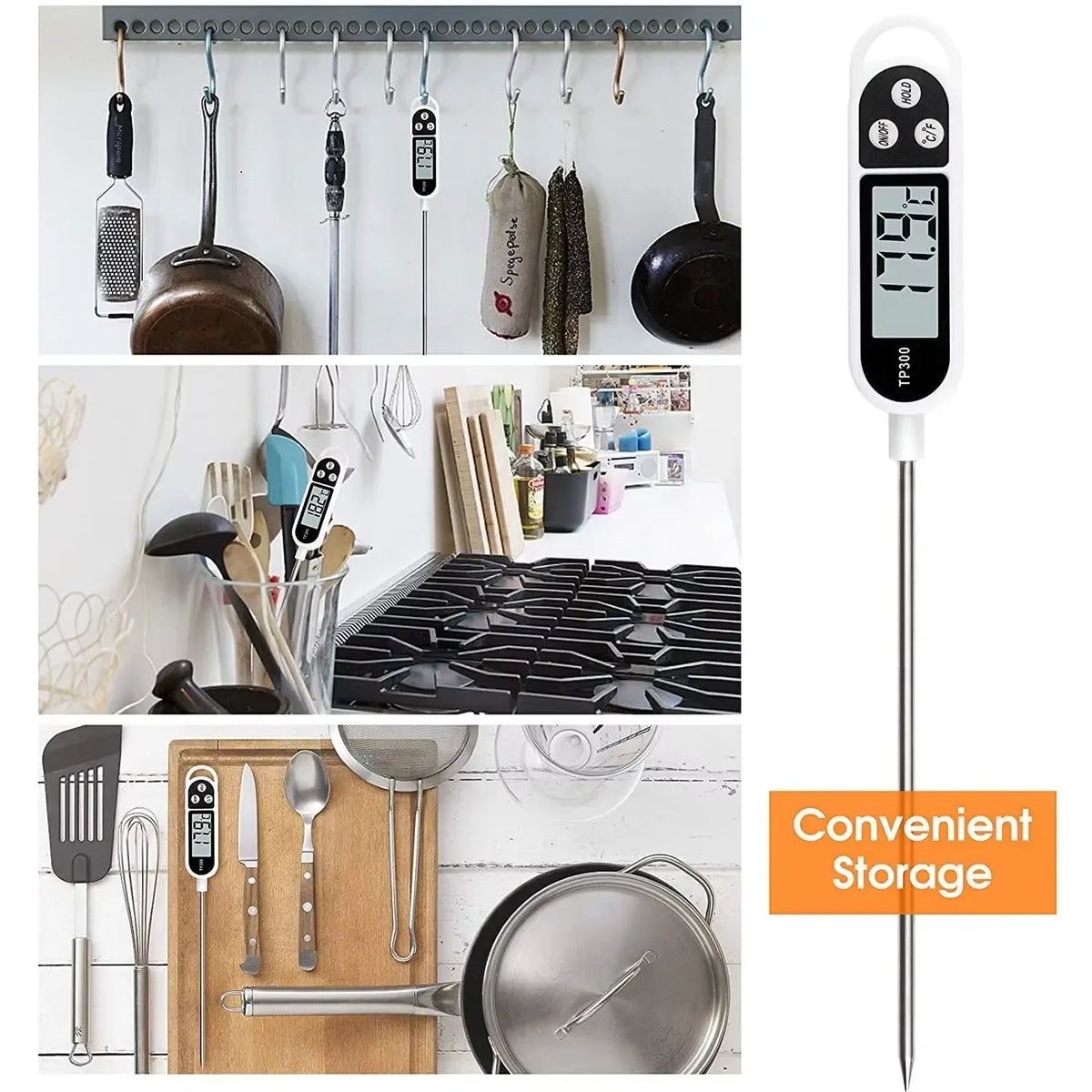 Stainless Steel Digital Probe Thermometer | Pen Type Instant Read alternate view