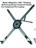 Portable Magnetic Phone Holder & Selfie Stick Foldable Tripod