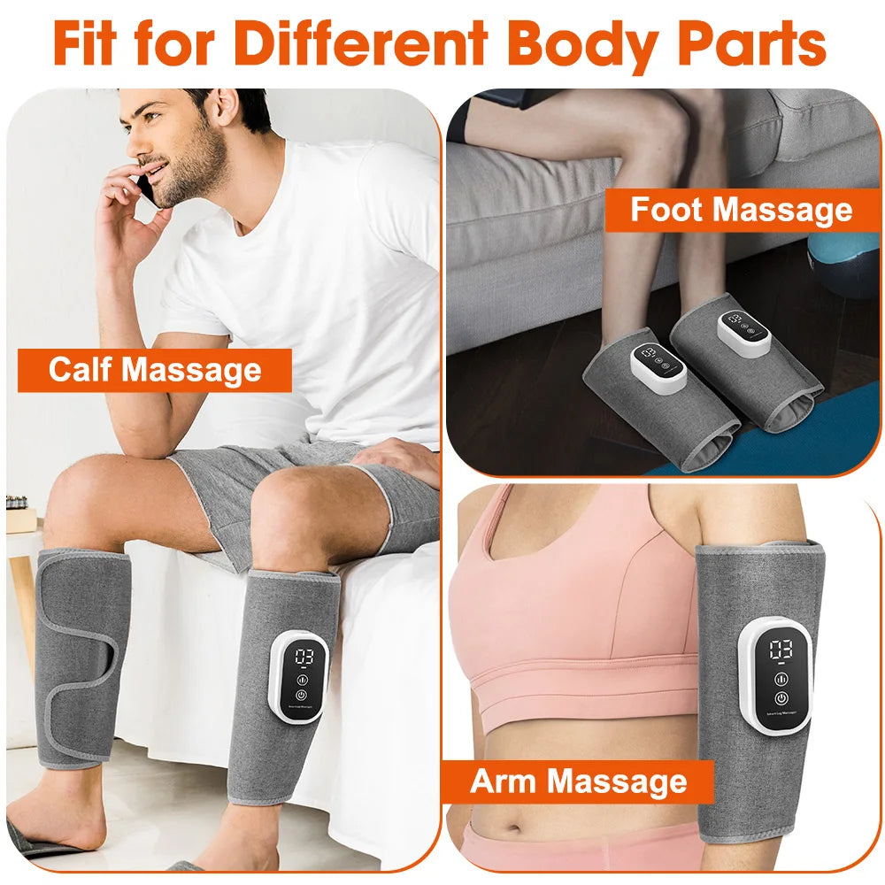 Air Pressure Leg Calf Massager 360° Full Cover