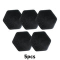 Portable Hexagonal Silicone Facial Cleansing Brush, Soft Exfoliating Face Scrubber fo alternate view