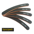 Half Moon Nail File 100/180 Grit Double Sided Sanding Nail Tool additional angle