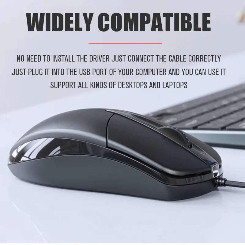 USB Wired Optical Computer Mouse for PC and Laptop alternate view