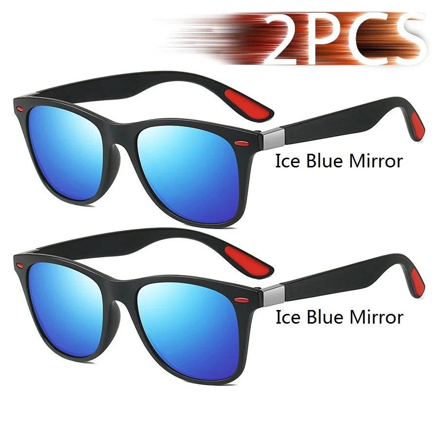 1-2-3PCS Fashion Vintage Square Unisex Driving Fishing Sunglasses Men Women Luxury Br alternate view