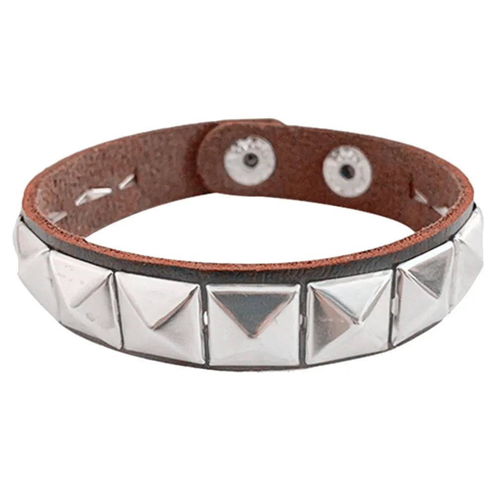 Spiked Studded Bangle Bracelet Gothic Punk Cuff Unisex