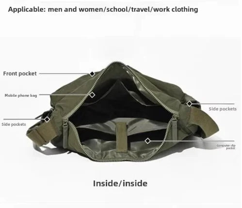 Casual Multi-pocket Messenger Bags for Women Fashion Nylon Shoulder Bag Ladies Large Handbags Female Travel Shopping Tote Purse