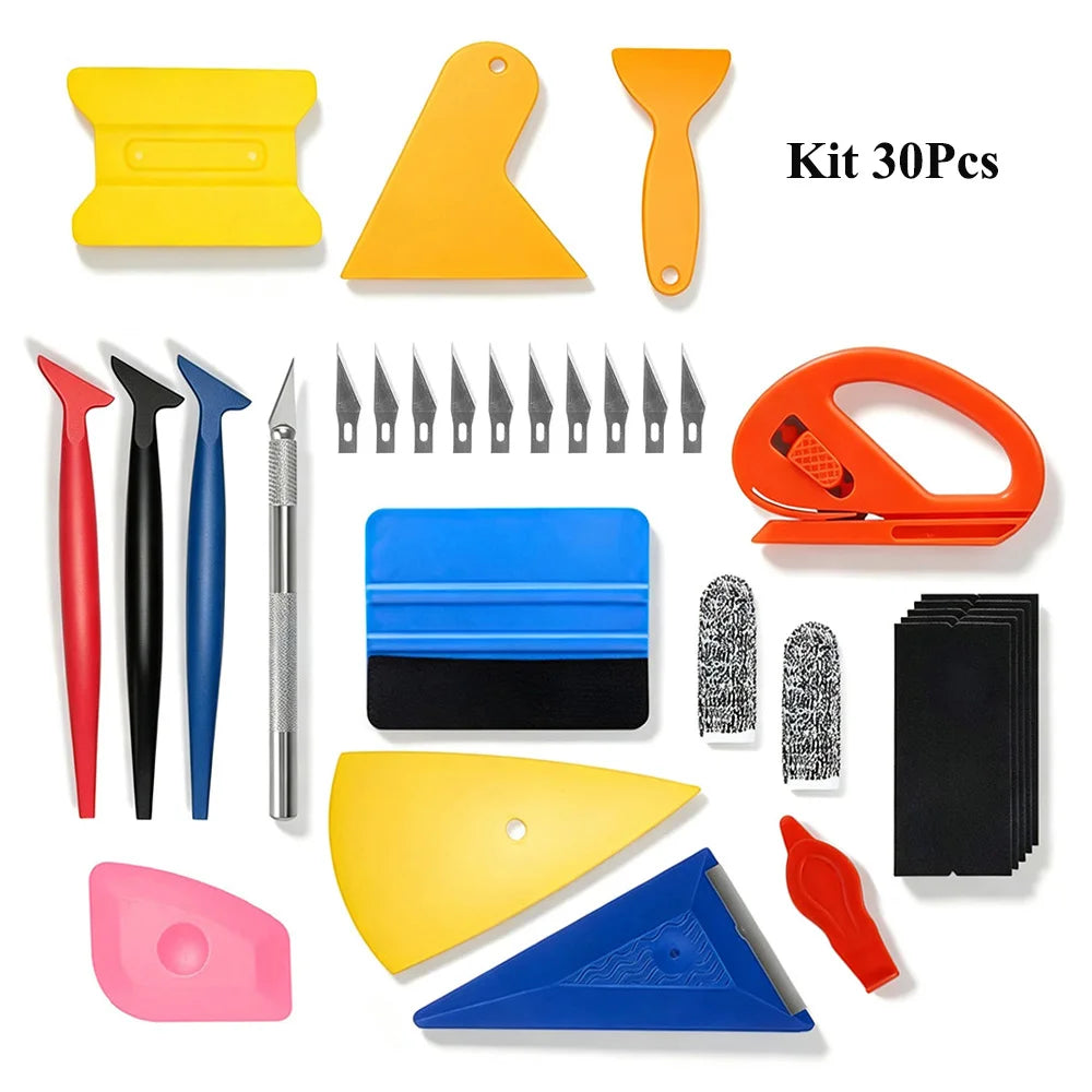 NeoWrap Vinyl Wrap Tools Car Window Tint Kit Glass Film Squeegee Plastic Scraper Bubble Removal Vinyl Application Tool 10-30pcs