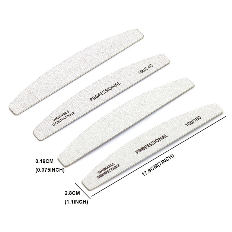 Wooden Nail Files 100/180 180/240 Emery Board