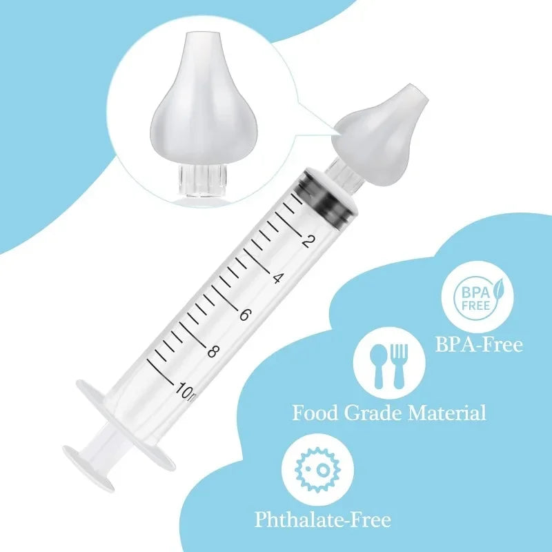 Baby Nasal Aspirator Syringe Silicone Nose Cleaner for Children detail view