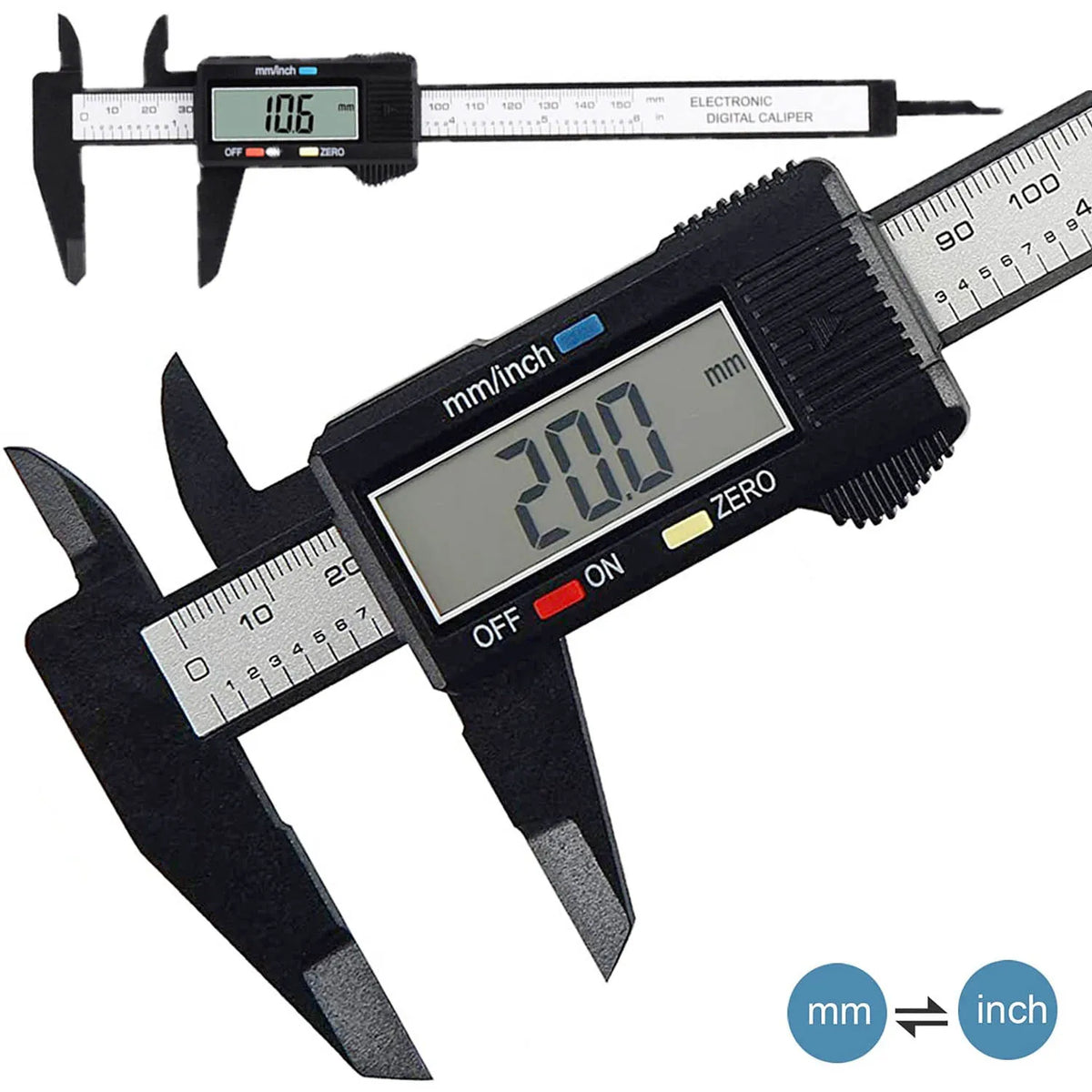 150mm Electronic Digital Caliper Vernier Depth Gauge