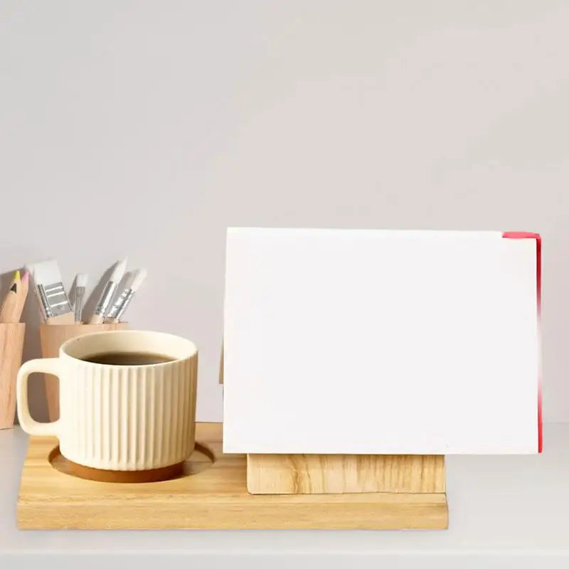 Wooden Triangle Book Holder Reading Stand