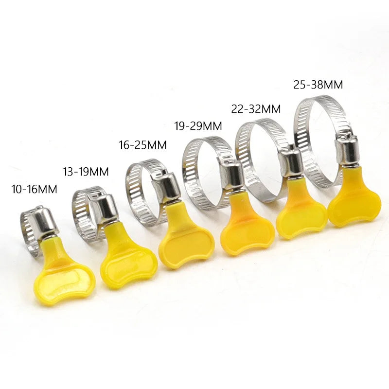 Adjustable Hand Twist Hose Clips 201 Stainless Steel 8-44mm lifestyle view