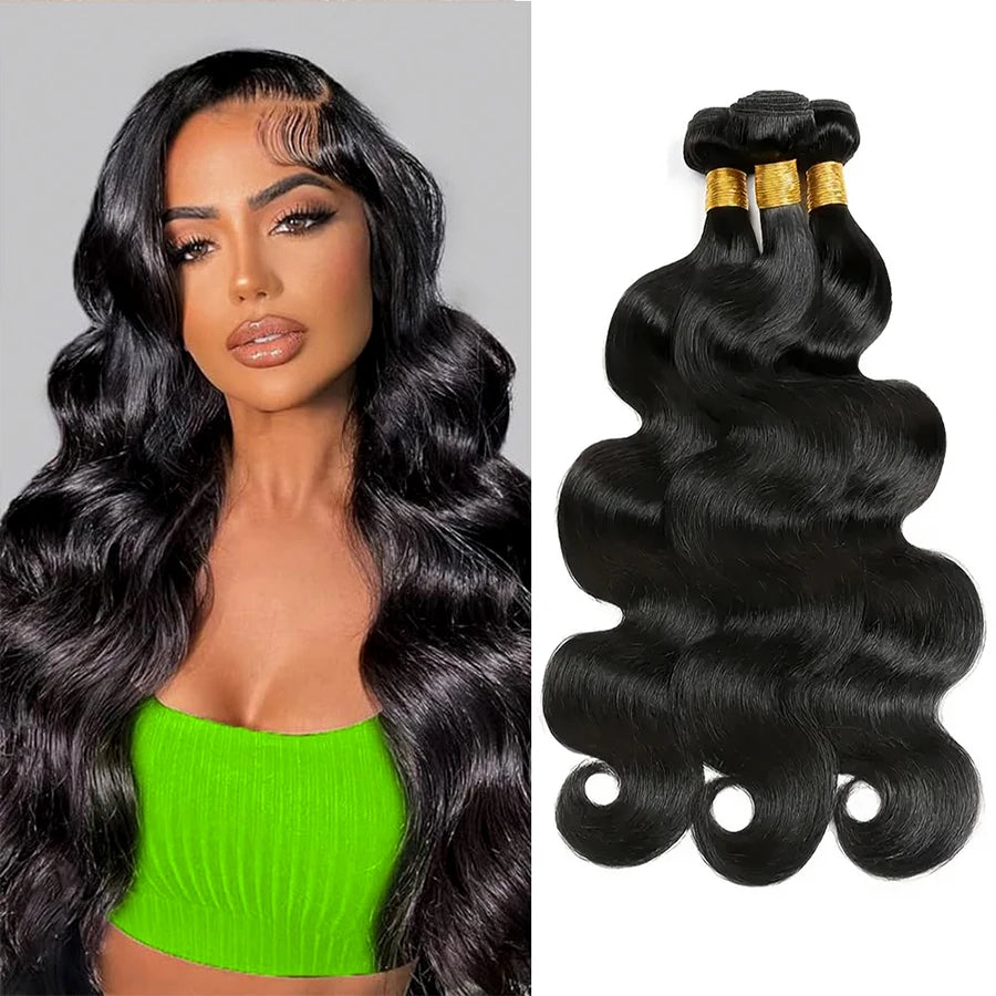Body Wave Brazilian Human Hair Bundles Unprocessed Remy Virgin Hair 14-30 Inch