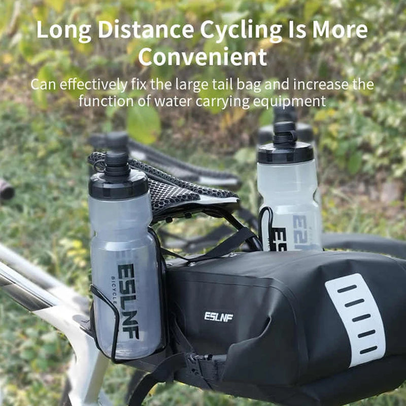 Bike Saddle Extension Mount Aluminum Alloy Water Bottle Cage Base Black