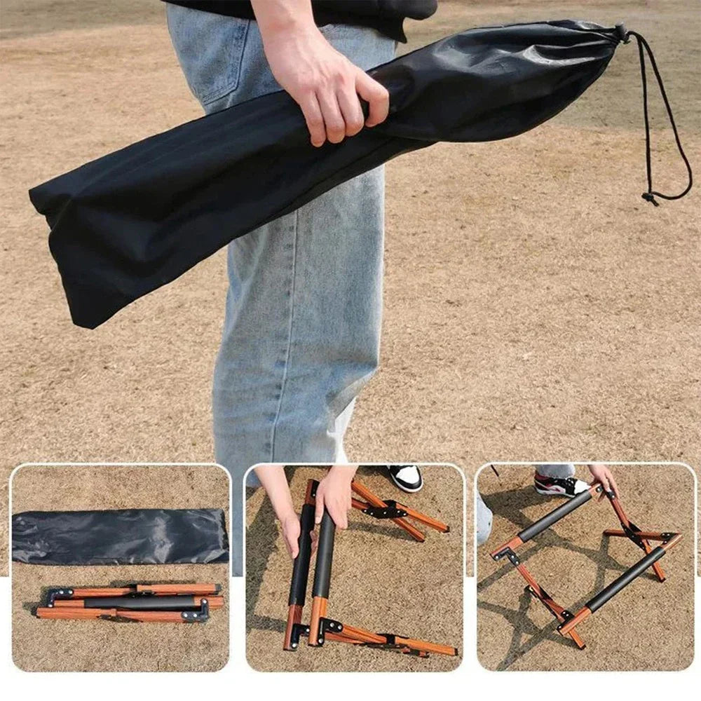 Outdoor Foldable Cooler Stand Aluminum Camping Icebox Rack