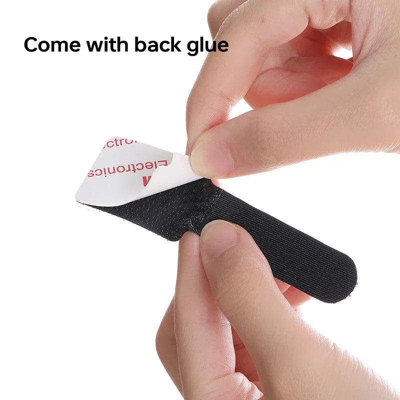 Reusable Adhesive Cable Management Straps 20 Pcs lifestyle view