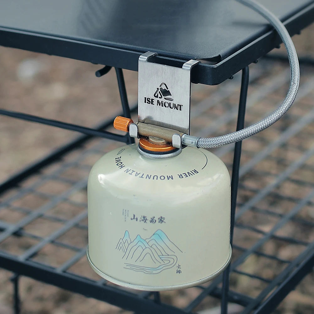 Stainless Steel Gas Canister Hook for Camping Tables