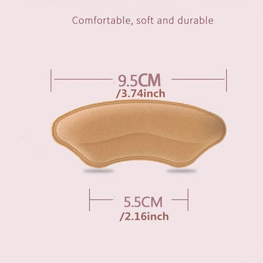 Memory Foam Heel Pads for Too Big Shoes, 8 Pack close-up view
