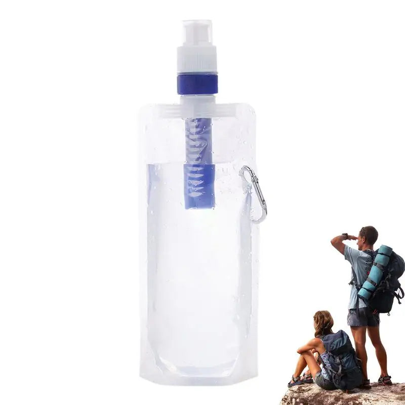 Foldable Water Filter Bottle 1000ml