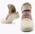 Thermal Fleece Slipper Socks for Men & Women – Thick Warm Non-Slip Indoor Socks, Cozy Christmas Gift for Adults