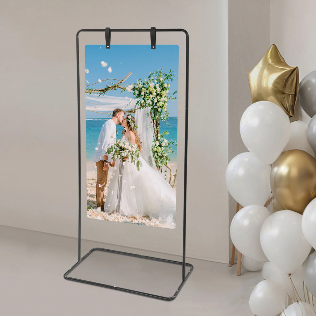 Wedding Sign Holder 175x80cm Adjustable Floor Display Stand