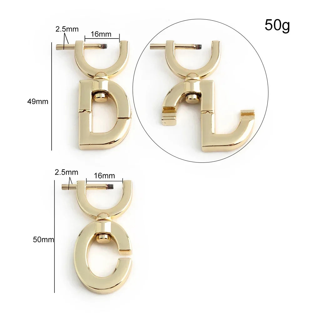 1/3/15Sets Metal Double Ring Buckles For Shoulder Bags Belt Hooks Clasp Locks Connect alternate view