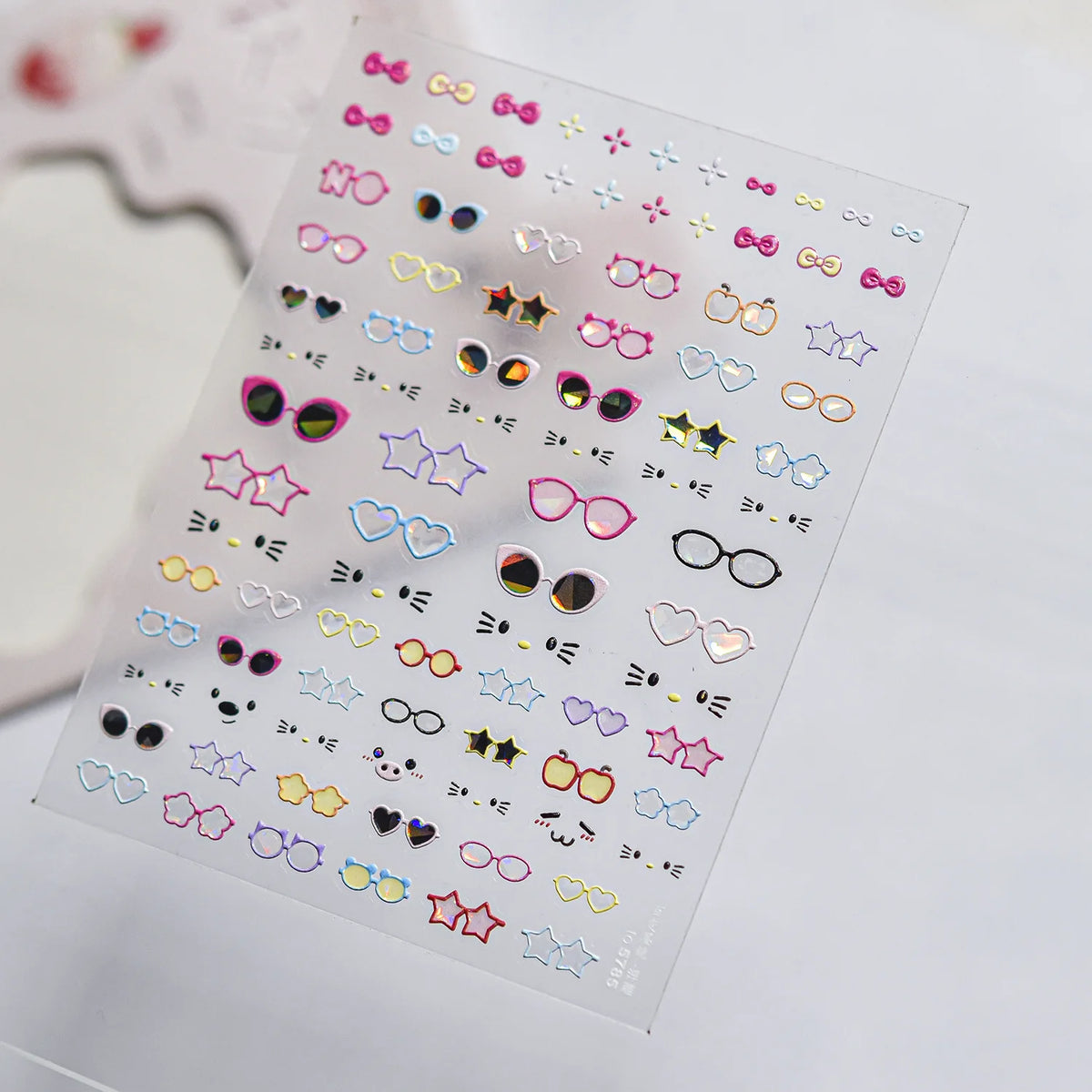 Cute Cat Nail Art Sticker Summer Manicure Decal