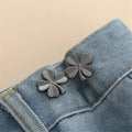 1 Pair Jeans Button Adjustable Clips for Pant Skirts Waist Tightener Buckle Snap Butt alternate view