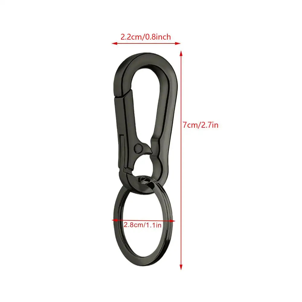 Car Keychain Zinc Alloy Anti-Lost Key Ring Carabiner alternate view