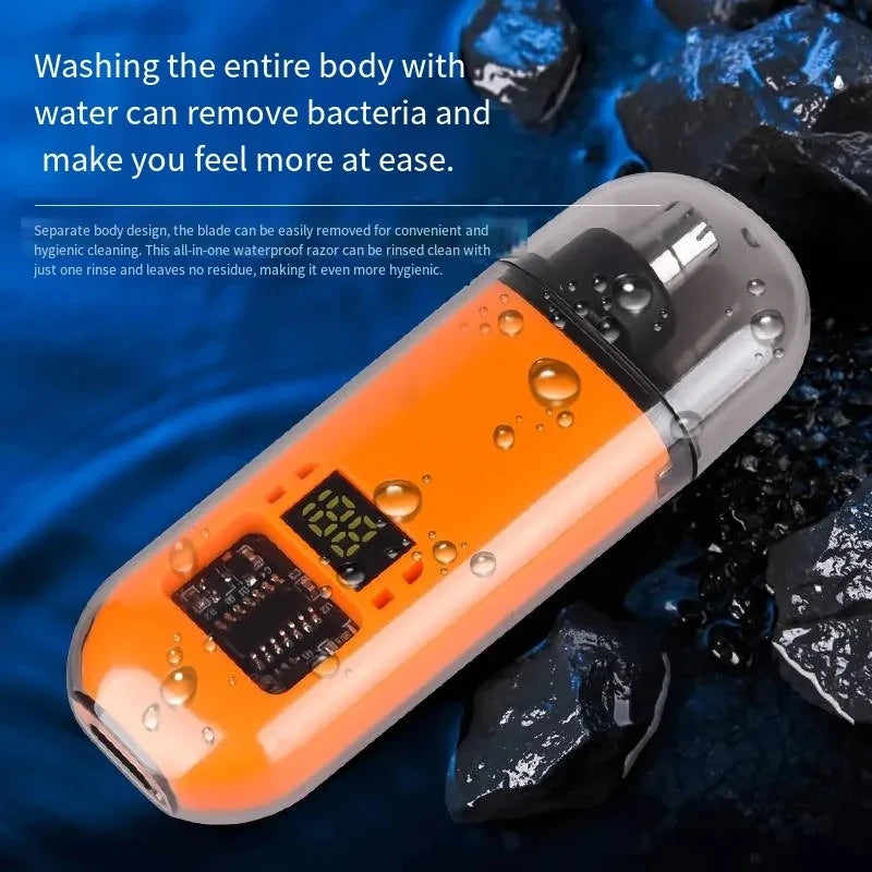 Nose and Ear Hair Trimmer Portable Rechargeable USB Type-C