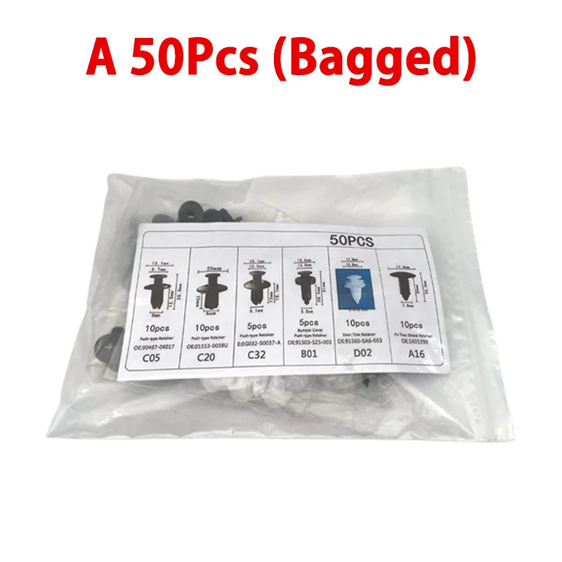 Nylon Car Body Push Trim Fastener Clip Kit detail view