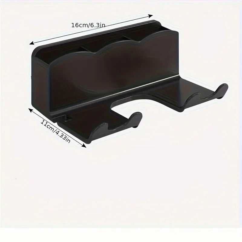 Wall Mounted Hair Dryer Bracket, Non-Perforated Bathroom Rack