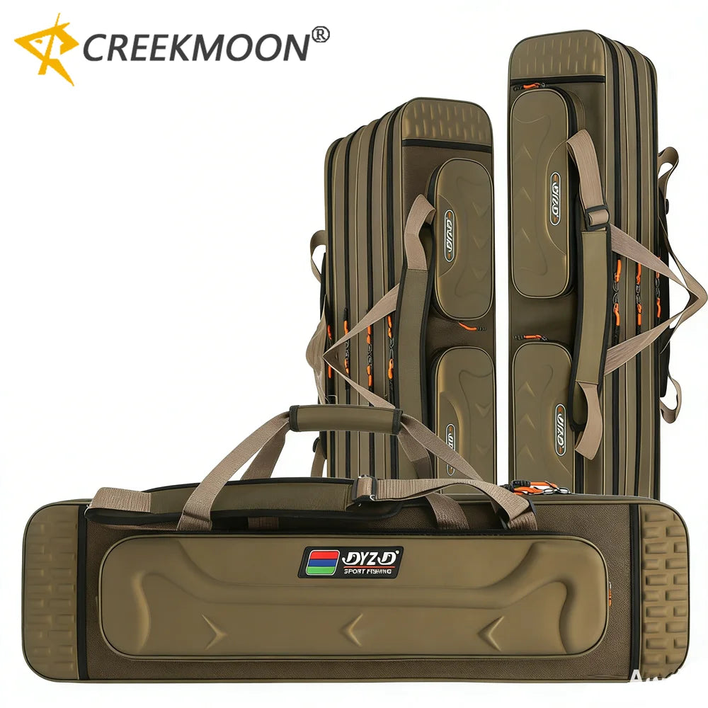 Fishing Rod Bag 80-130CM 1680D Oxford Multi-Layer Tackle Case