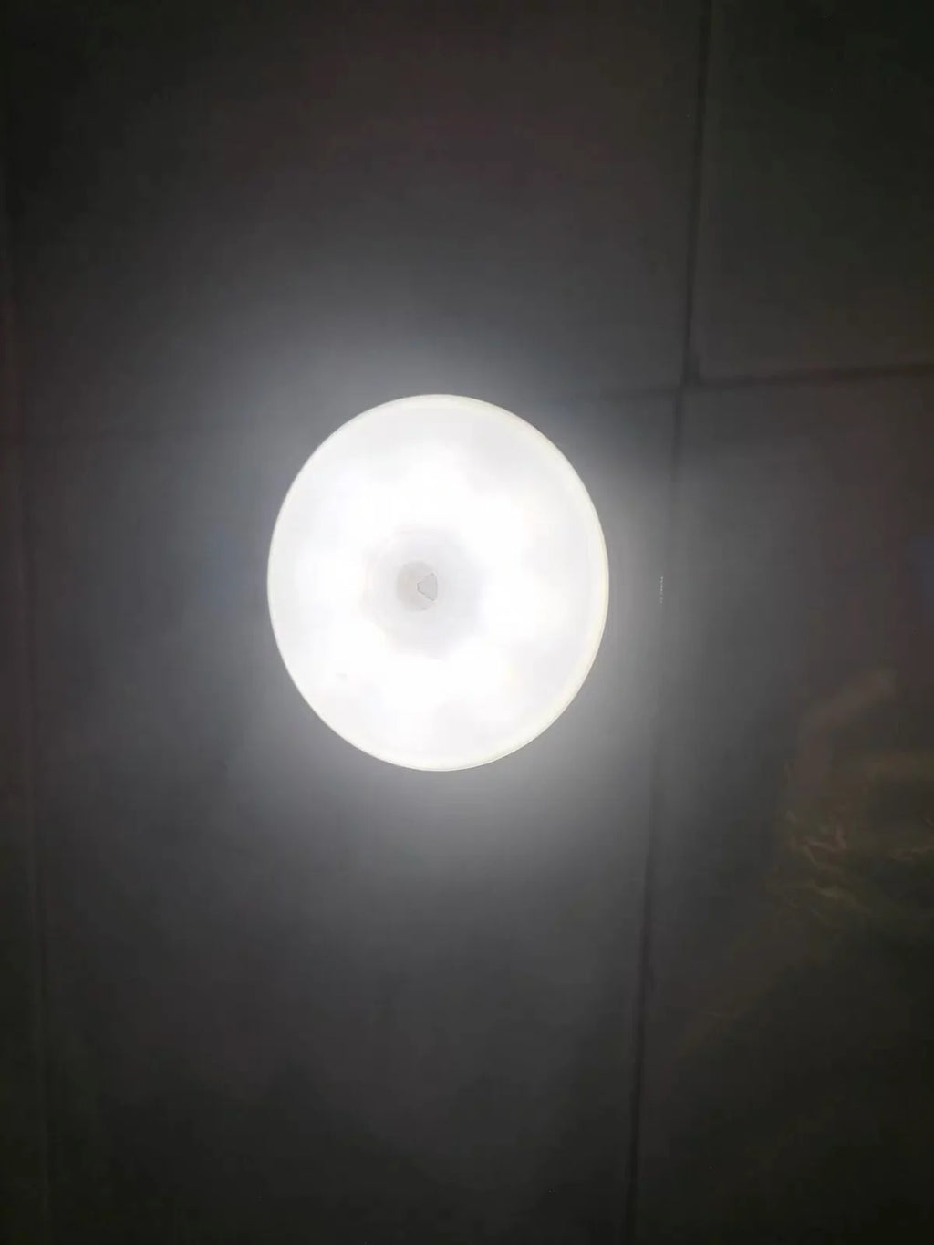 LED Motion Sensor Night Light USB Rechargeable Wireless close-up view
