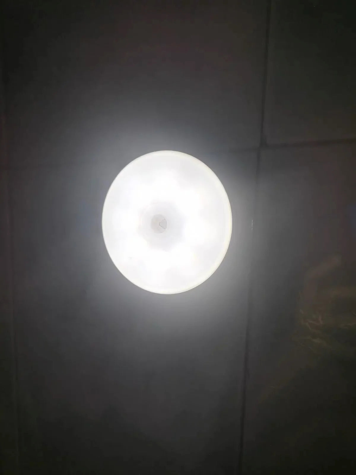 LED Motion Sensor Night Light USB Rechargeable Wireless close-up view
