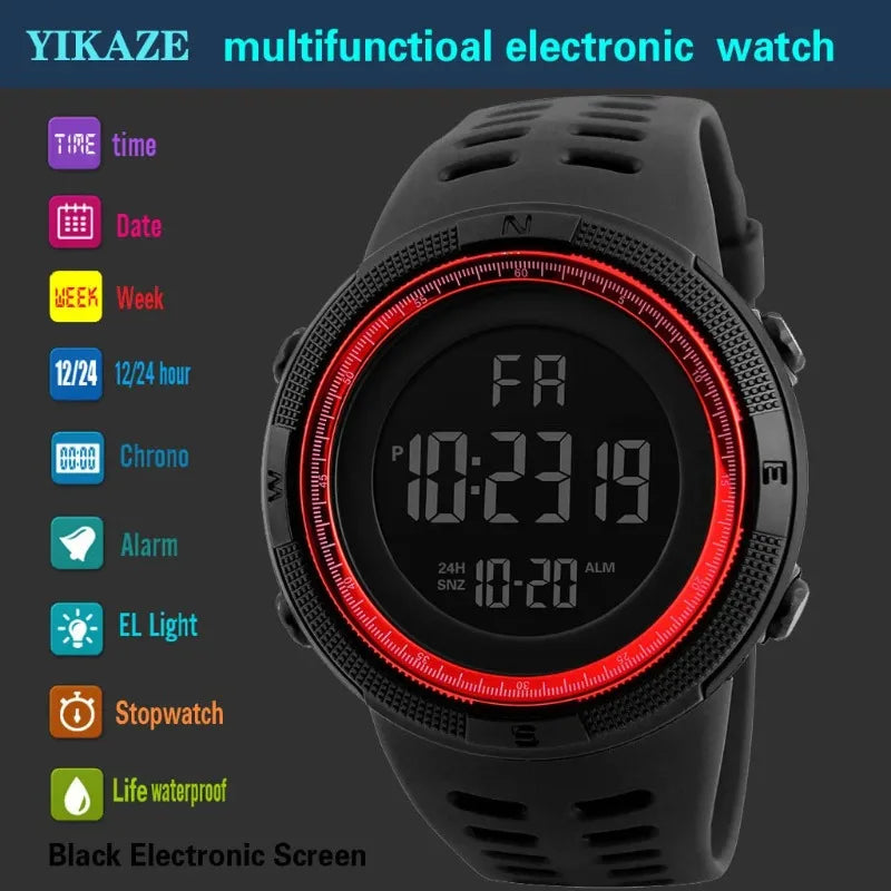 Men's Military Sports LED Digital Watch lifestyle view