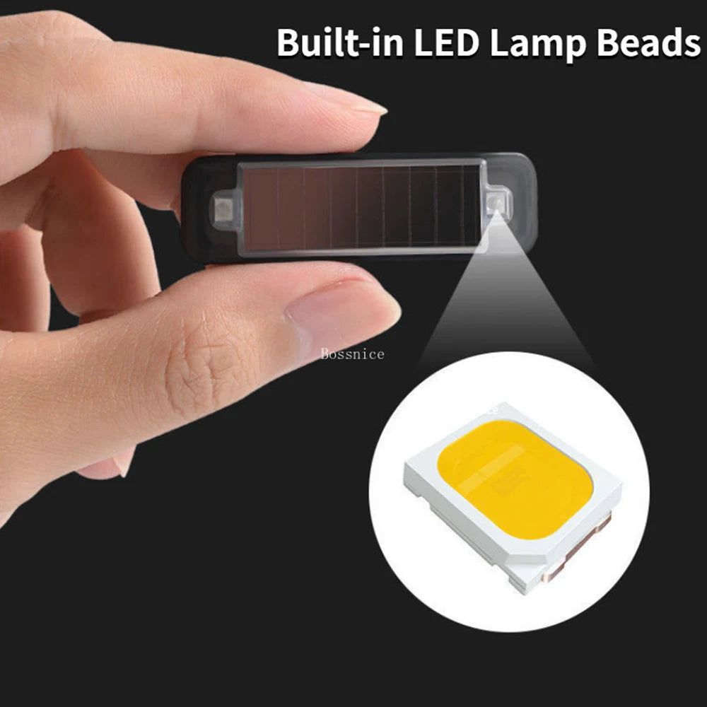 Mini LED Solar Car Warning Light Simulated Alarm Anti-Theft Lamp