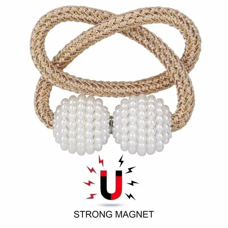 Pearl Magnetic Curtain Clip Tie Back Buckle detail view