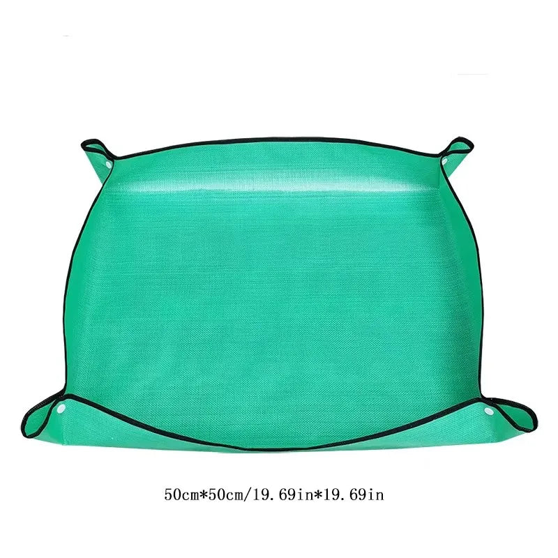 Foldable Waterproof Gardening Planting Mat for Flower Pots close-up view