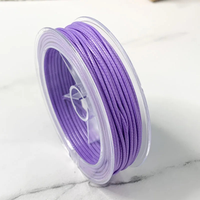 0.5-3MM Waxed Cotton Thread Cord Necklace for DIY Jewelry Making