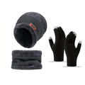 Men's Windproof Hat, Outdoor Winter Scarf, Gloves, Three-Piece Neckline, One Plus Cashmere Insulated Knit Hat Official Website