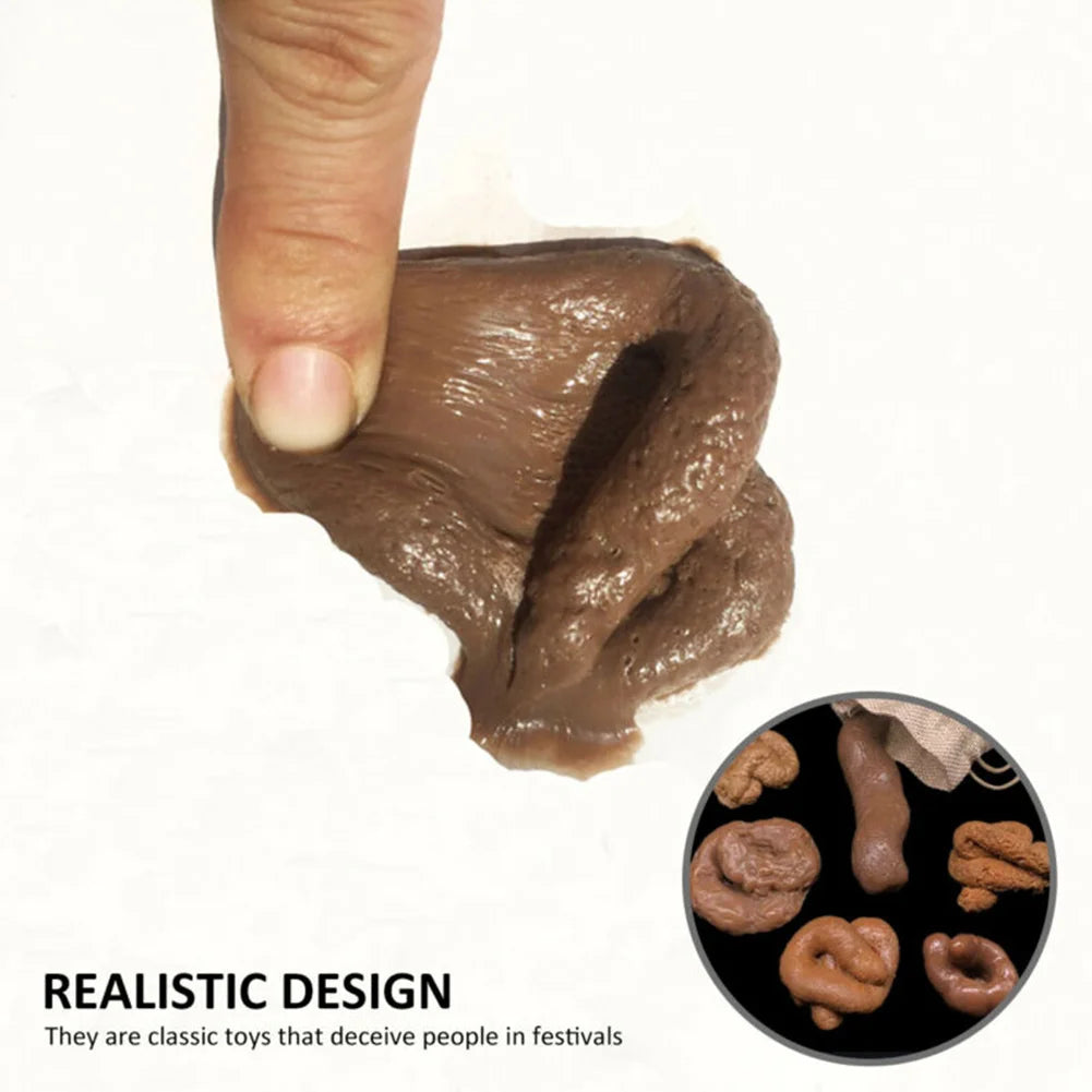 Fake Dog Poop Pranks Gag Gift Party Simulated Stool Soft Rubber 6 Pieces